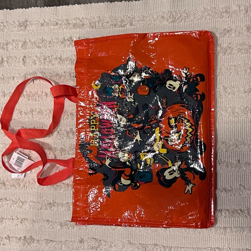 Disney Red Character Print Tote Bag